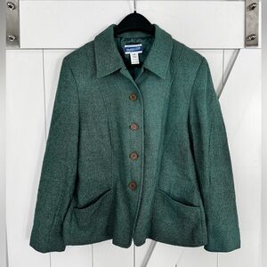 Pendleton Women's Teal Button-Up Blazer